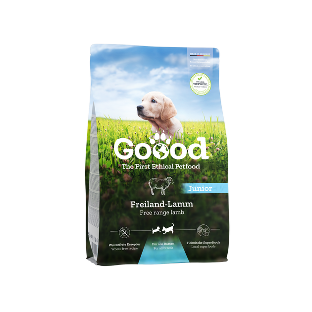 Free Range Lamb Sustainable Trout Dry Food for Puppies Goood