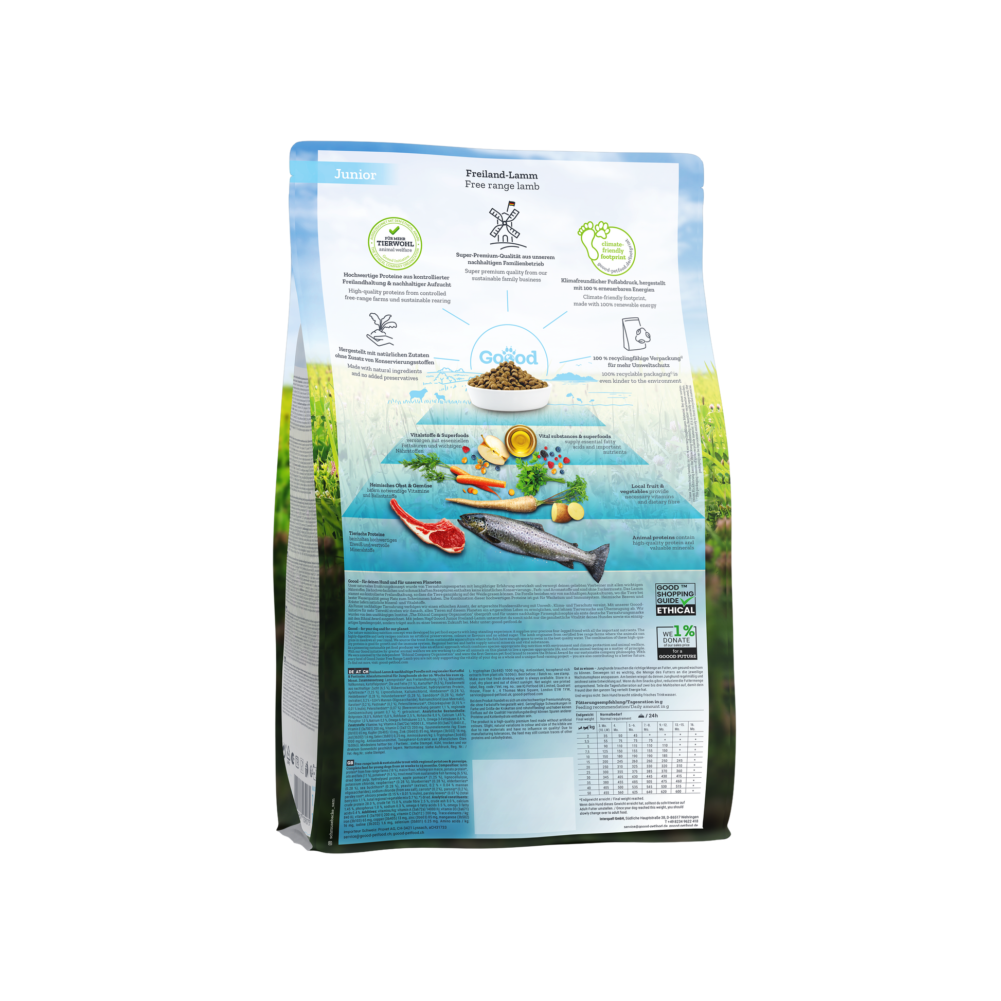 Free Range Chicken and Fish Dry Food for Puppies Dry Food